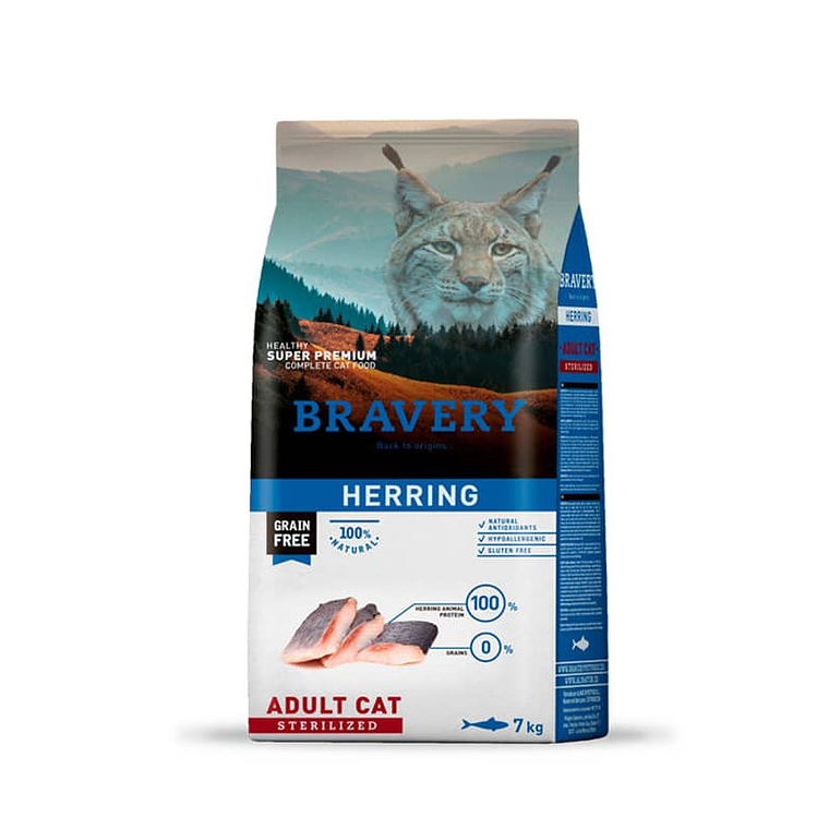 Bravery Herring Gato Adulto Sterilized 2 Kg 1