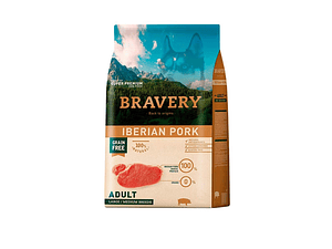 Bravery Iberian Pork Adult Large Medium Breeds 4 Kg