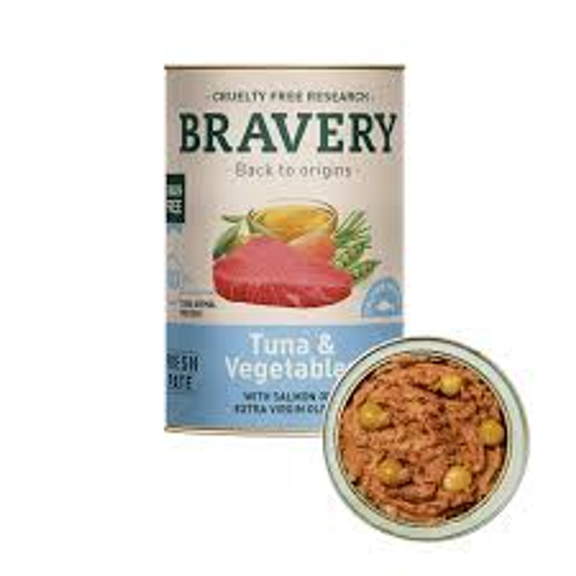 Bravery Lata Tuna and Vegetables Dog Wet Food 290 gr 1