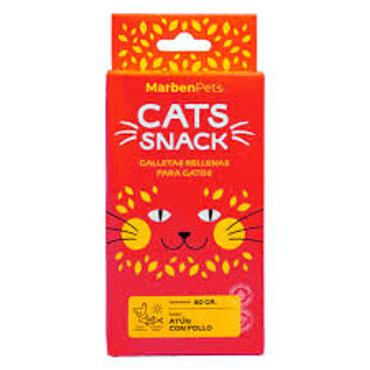 Cats Snack Galleta Rellena Atun Pollo 80 Gr 1