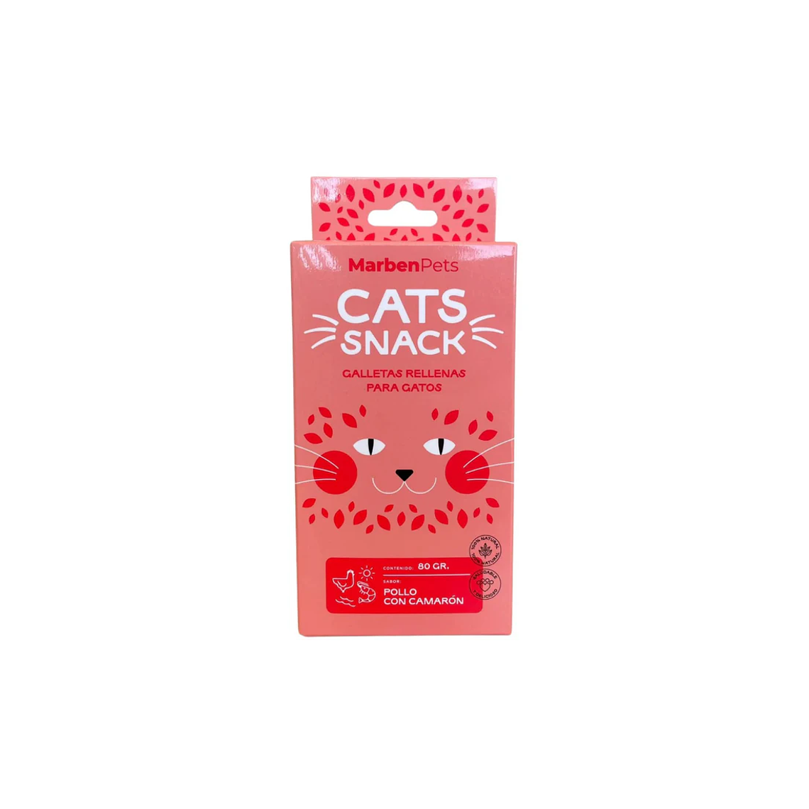 Cats Snack Galleta Rellena de Pollo con Camaron 80 Gr 1