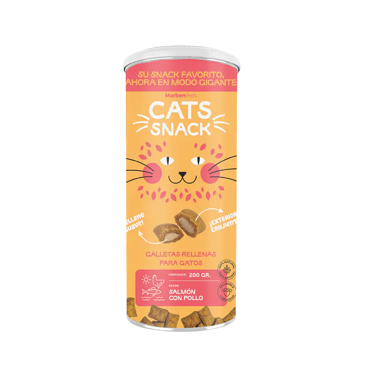 Maxi Galletas Rellenas Salmón con Pollo 200g 1