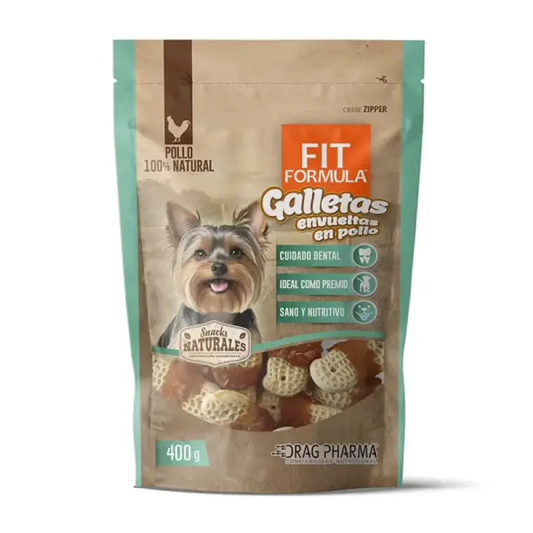 Fit Formula Galleta Envuelta en Pollo 400 Gr 1
