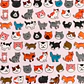 STICKER GATOS ROSADO  - Miniatura 3