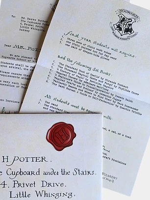CARTA ACEPTACION HARRY POTTER 