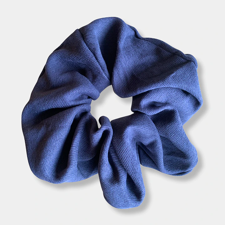 SCRUNCHIE BASICO AZUL  1