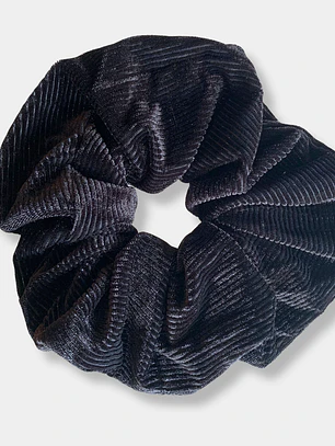 SCRUNCHIE COTELE NEGRO 