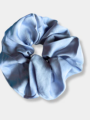SCRUNCHIE SATINADO CELESTE