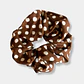 SCRUNCHIE CAFÉ PUNTOS BEIGE  - Miniatura 1