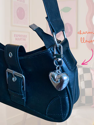 CHARM CORAZON PLATEADO