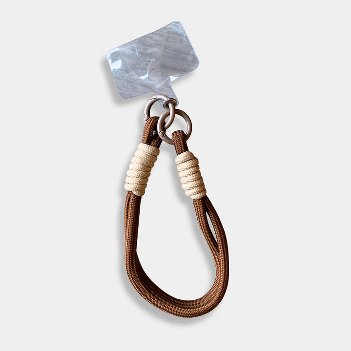 STRAP CELULAR CUERDA CAFE 1