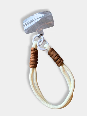 STRAP CELULAR CUERDA BEIGE