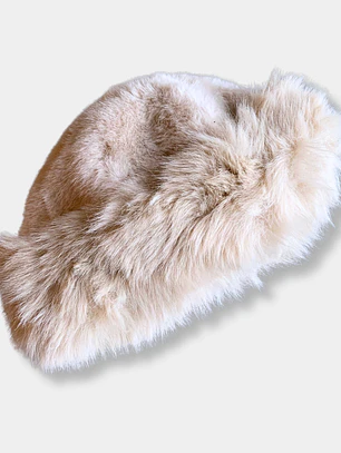 GORRO PELUDO BEIGE