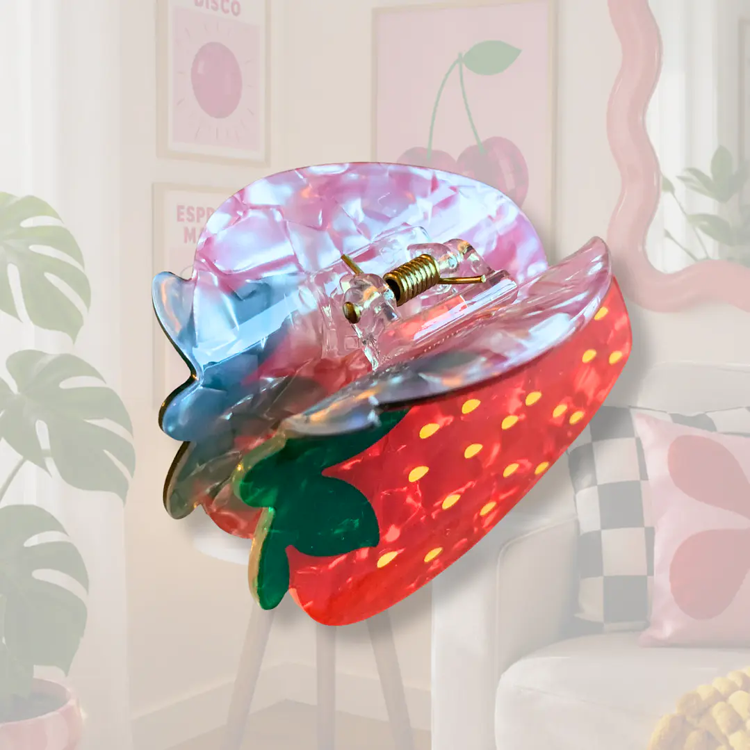 PINCHE ACRILICO FRUTILLA 4