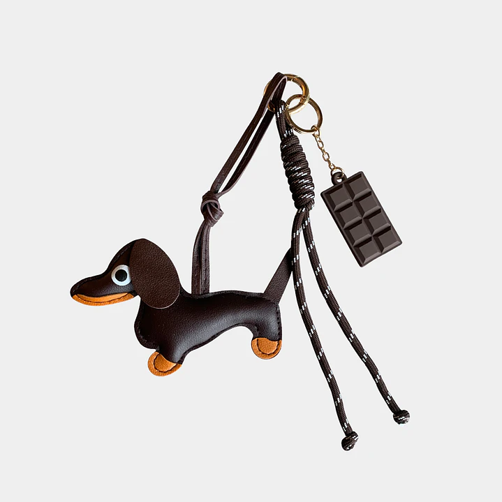 CHARM PERRO SALCHICHA CAFE OSCURO Y CHOCOLATE 1