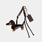 CHARM PERRO SALCHICHA CAFE OSCURO Y CHOCOLATE - Miniatura 1