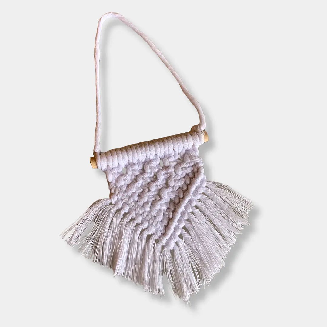 COLGANTE MACRAME BLANCO 1