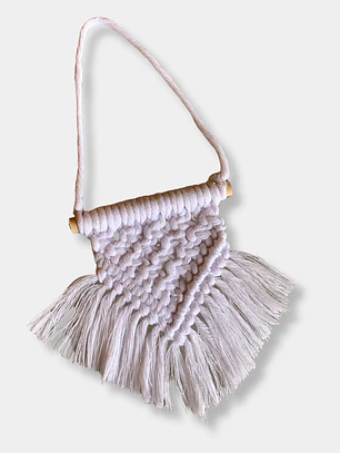 COLGANTE MACRAME BLANCO