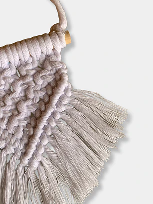 COLGANTE MACRAME BLANCO