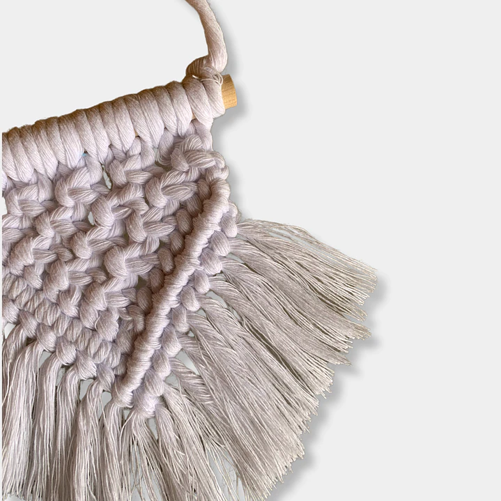 COLGANTE MACRAME BLANCO 2