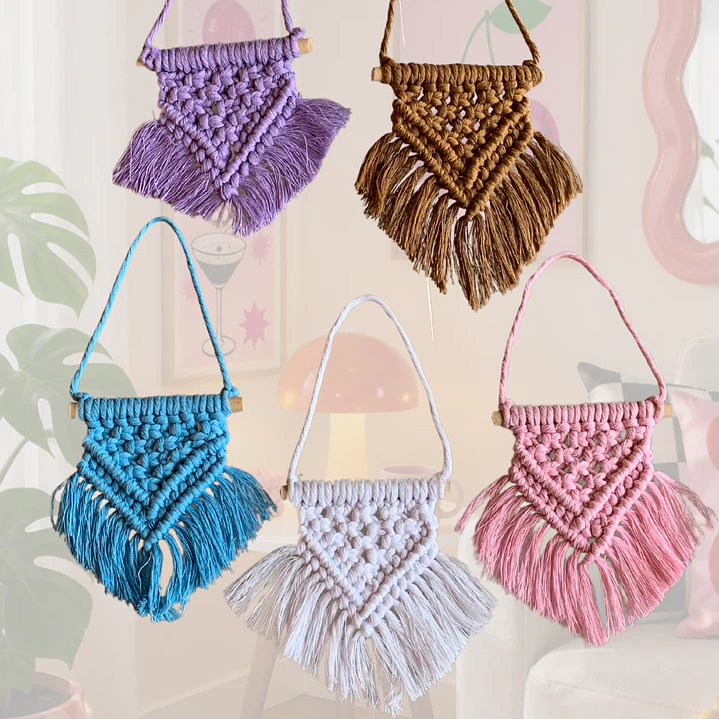 COLGANTE MACRAME BLANCO 3