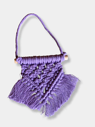 COLGANTE MACRAME MORADO