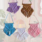 COLGANTE MACRAME MORADO - Miniatura 3