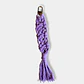 LLAVERO MACRAME PLANO MORADO - Miniatura 1