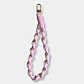 LLAVERO MACRAME TRENZADO ROSADO - Miniatura 1