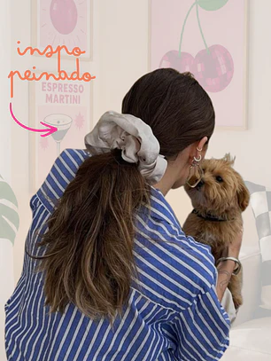 SCRUNCHIE SATINADO VAINILLA
