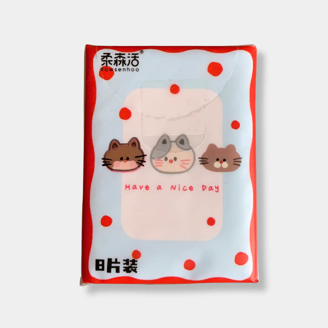 PAÑUELO DESECHABLE GATOS 4