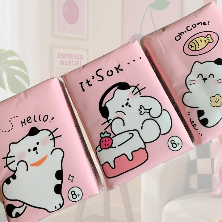 PAÑUELO DESECHABLE GATOS 8