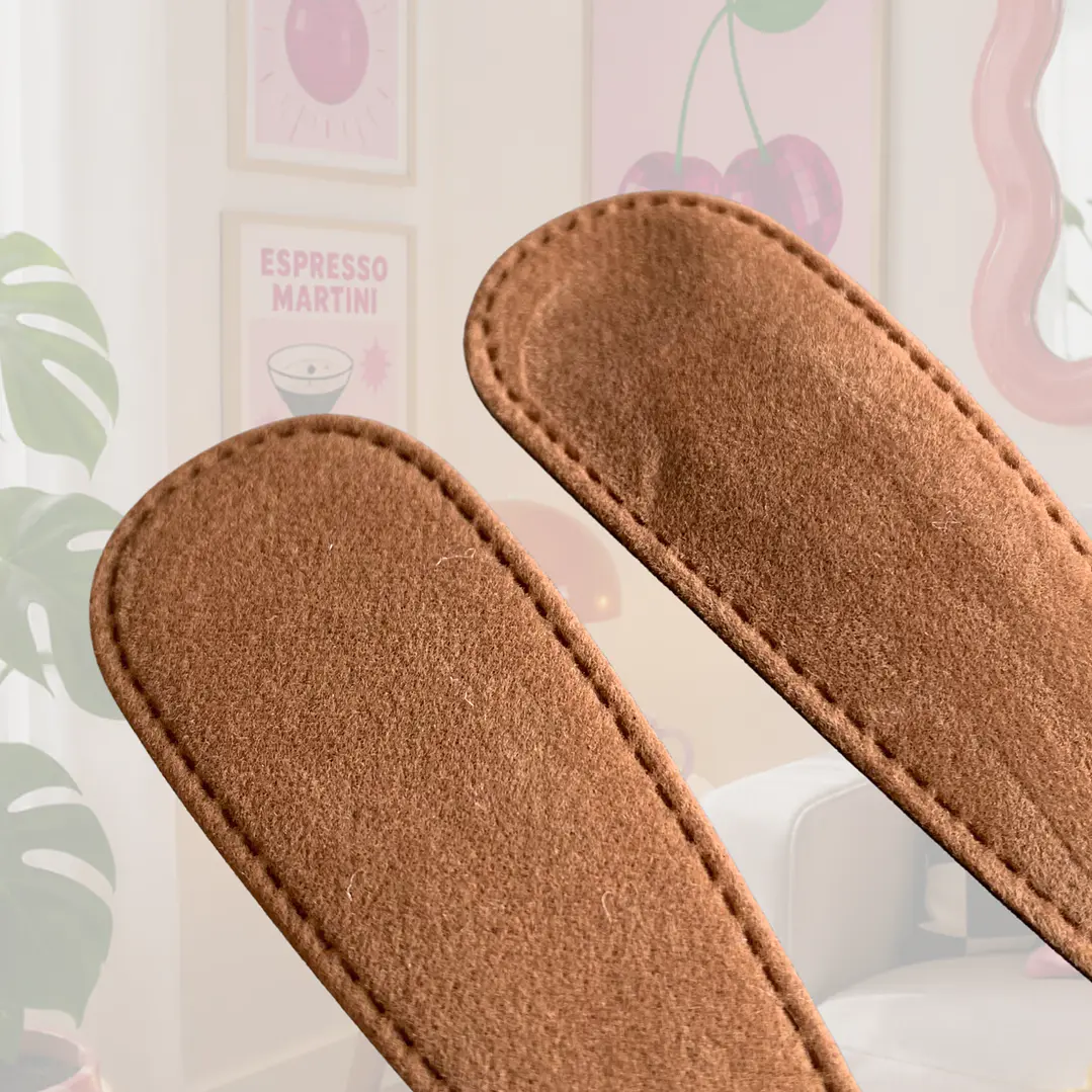 PINCHES PAR TERCIPELO CAFÉ CLARO 6