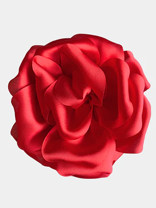 PINCHES FLOR TELA ROJO 