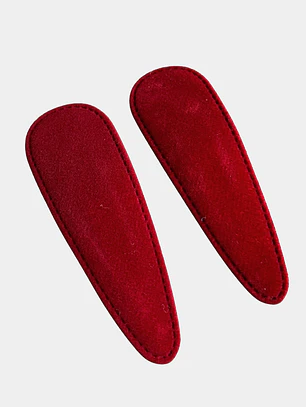 PINCHES PAR  TERCIPELO BURDEO 