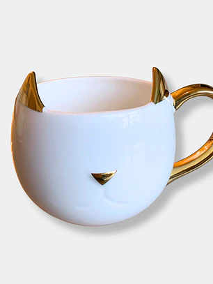 TAZON BLANCO DORADO GATO