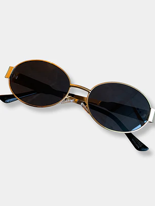 GAFAS DORADAS LENTE NEGRO