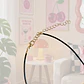 COLLAR CUERITO NEGRO DIJE DORADO - Miniatura 4
