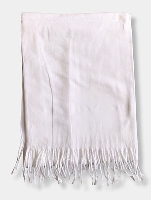 BUFANDA LISA BLANCA