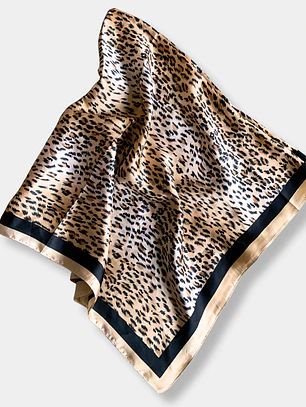PAÑUELO LEOPARDO CAFE
