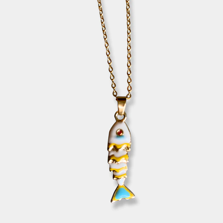 COLLAR CADENA DELGADA DIJE PEZ 1