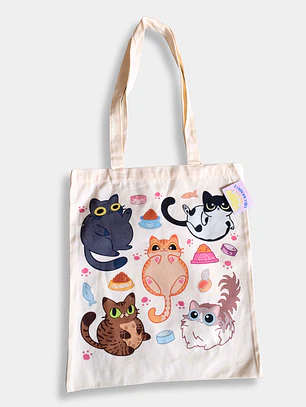 TOTTE BAG GATOS PACHONCITOS