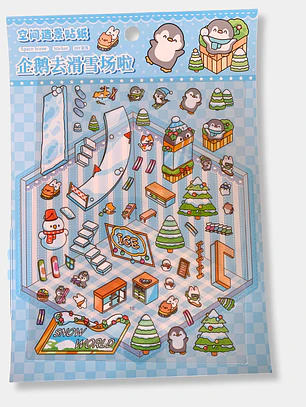 STICKER ARMADO CASA DIY VIRAL CELESTE