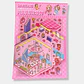 STICKER ARMADO CASA DIY VIRAL ROSADO - Miniatura 1