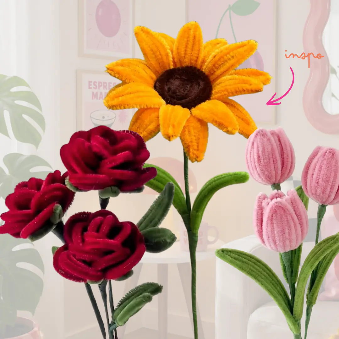 FLOR DIY LIMPIAPIPAS AMARILLO 2