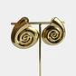 AROS CARACOL GRANDE DORADO - Miniatura 1