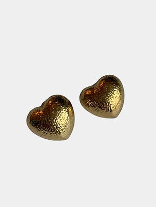 ARO CORAZON TEXTURA DORADO 