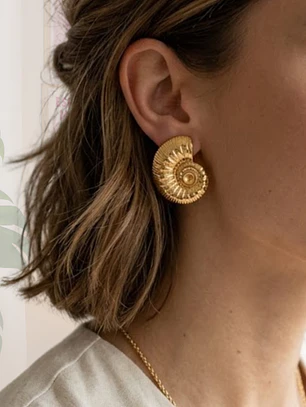 AROS CARACOL DORADO