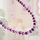 COLLAR CUENCAS MORADO Y ROSADO  - Miniatura 2