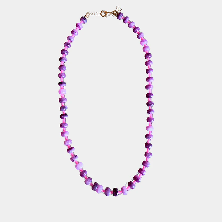 COLLAR CUENCAS MORADO Y ROSADO  1
